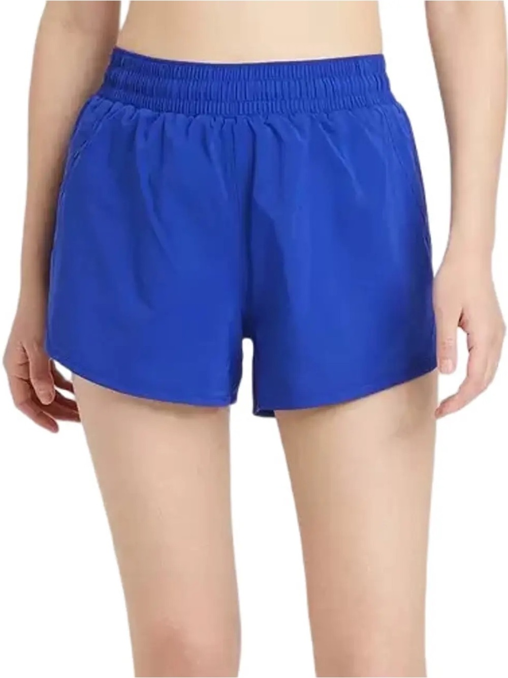 all in motion Women's Royal Blue 3” Elastic Waist Athletic Running Shorts